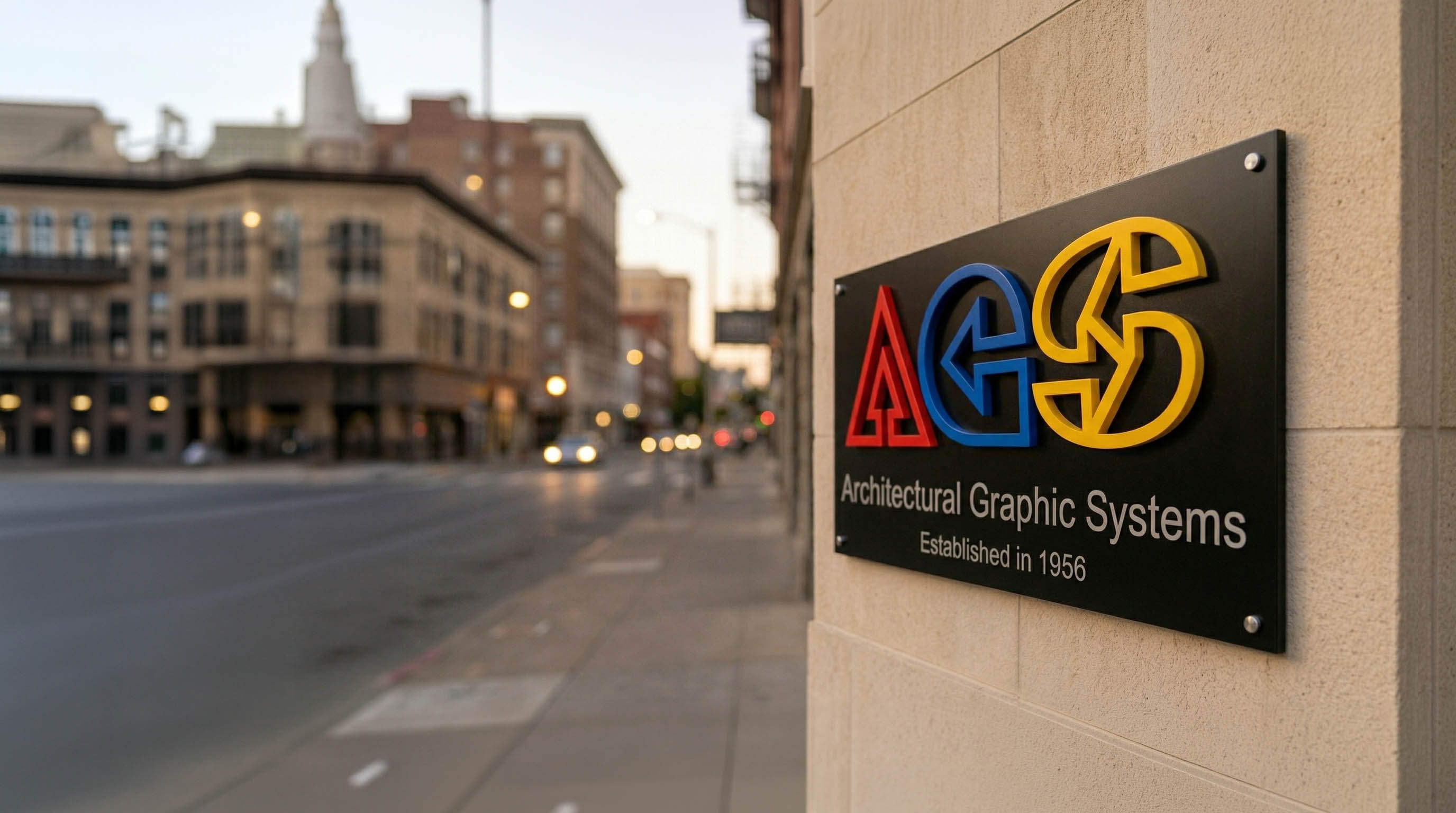 San Francisco street with commercial signage